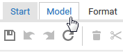 Model tab bar